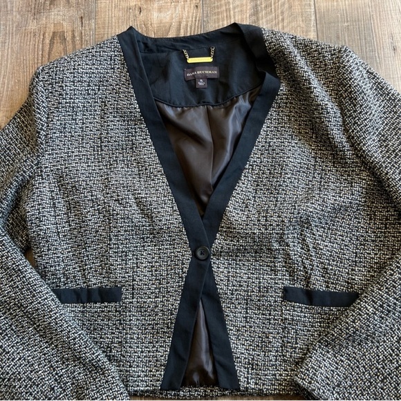 Dana Buchman Gray and Black Blazer - Picture 3 of 7